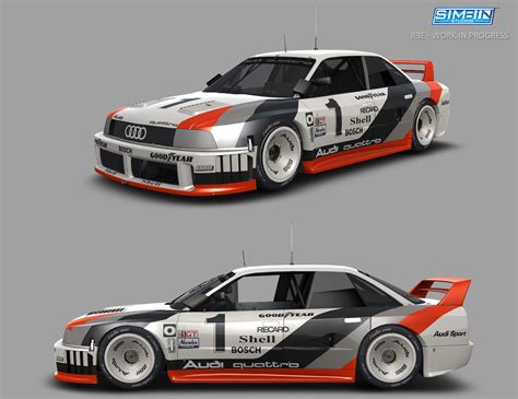 Only the silhouette of the audi 90 quattro was retained: SimBin confirms Audi 90 IMSA GTO for R3E with latest work ...