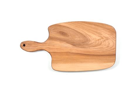 Artisan Solid Wood Cuttingserving Board With Handle Made From One