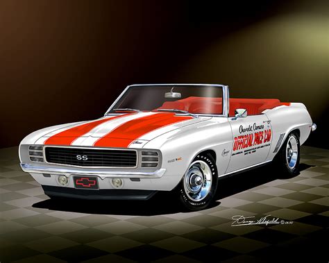 1969 Camaro Ss Z28 Art Print Poster By Danny Whitfield