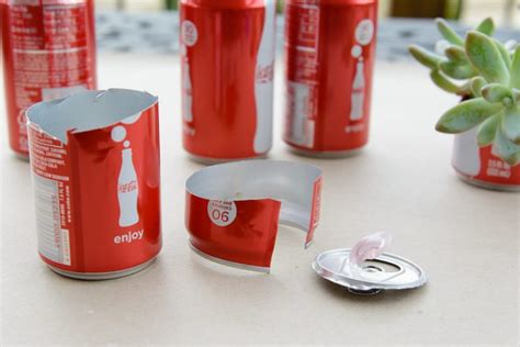 Diy Coke Can Succulent Planter Recycled Coke Can Craft Ideas