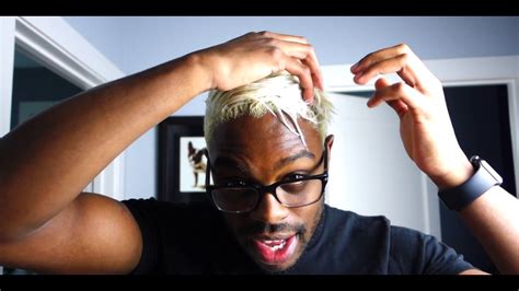 Mens Hair Bleach Black To Silver Part 2 Youtube