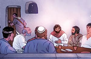 Setelah yesus berkata demikian ia sangat terharu, lalu bersaksi: Restons dans la lumière - ad Iesum per hominem.-