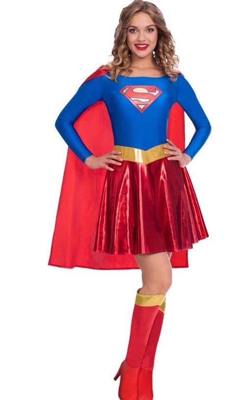 supergirl superhero costume fc plus size superhero fancy dress costume