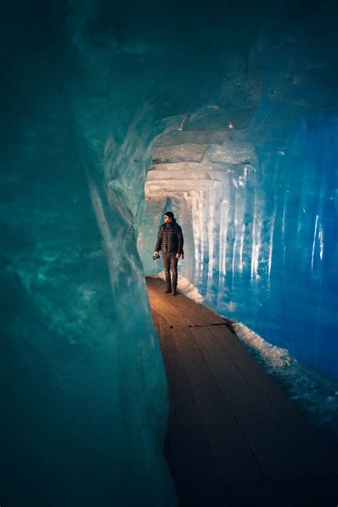 Ice Cave Rhone Glacier Switzerland
