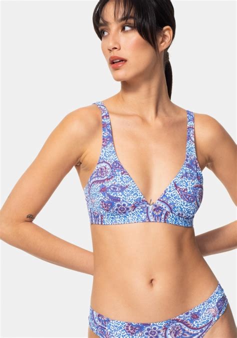 Top De Bikini Halter Estampado De Mujer Tex Ofertas Carrefour Online