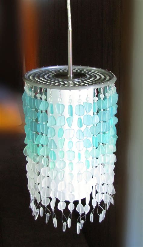 Sea Glass Pendant Light Mini Pendant Hanging Light Fixture Etsy