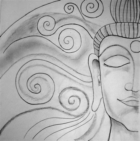 Buddha Face Sketch At Explore Collection Of Buddha