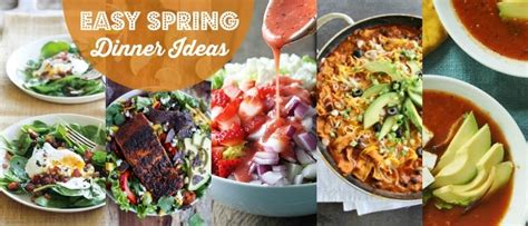 Easy Spring Dinner Ideas Rainbow Delicious