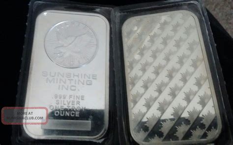 1 Oz 999 Silver Bar Sunshine Minting Silver Eagle Old Style