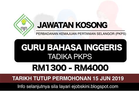Penolong pegawai pembangunan masyarakat s29. Jawatan Kosong Guru Bahasa Inggeris di Tadika PKPS ...