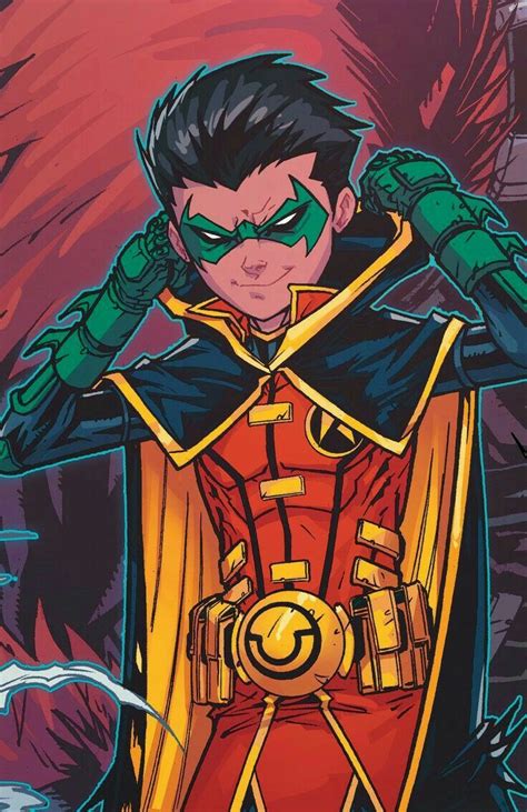Damian Wayne Robin Desenho Desenho Titans Heróis De Quadrinhos