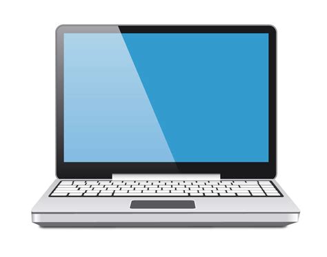 Laptop Vector Blue Screen Vector Download