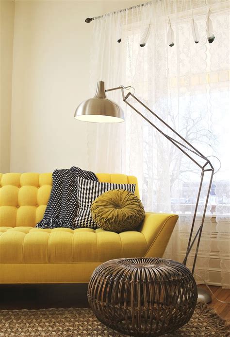 Forge a concrete paradise with living walls astride couches. Yellow heaven | Living room color schemes, Perfect living ...