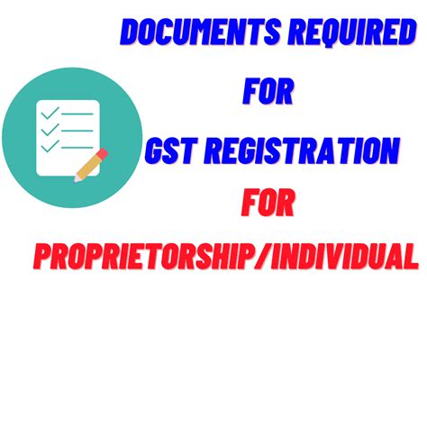 How to request a mail for user id and password? GST Registration Documents Required For Proprietorship ...