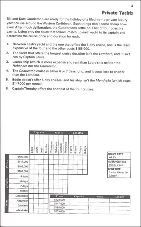 , such as japanese logic puzzles, is that each challenge has a single unique solution. Puzzle Baron's Logic Puzzles - Volume 2 | Rainbow Resources
