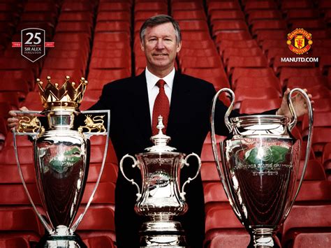 Holding the 1991 european cup winners cup final and the third of thirty seven (and counting) trophies with manchester united. Farel dearga ahsan: BIODATA SIR ALEX FERGUSON