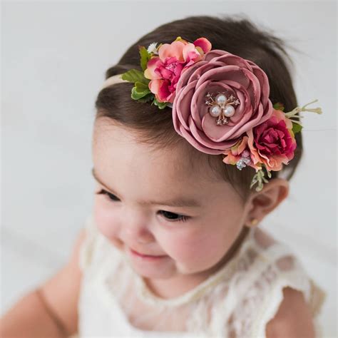 Flower Nylon Headband Nylon Headbands Baby Girls Headbands Flower C