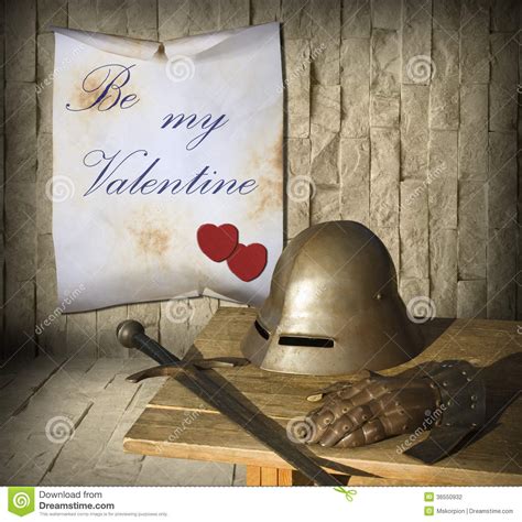 Medieval Valentines Day Stock Photography Image 36550932