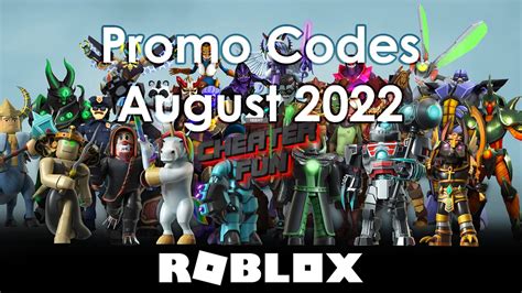 Roblox Promo Codes August 2022 Working Codes For Roblox
