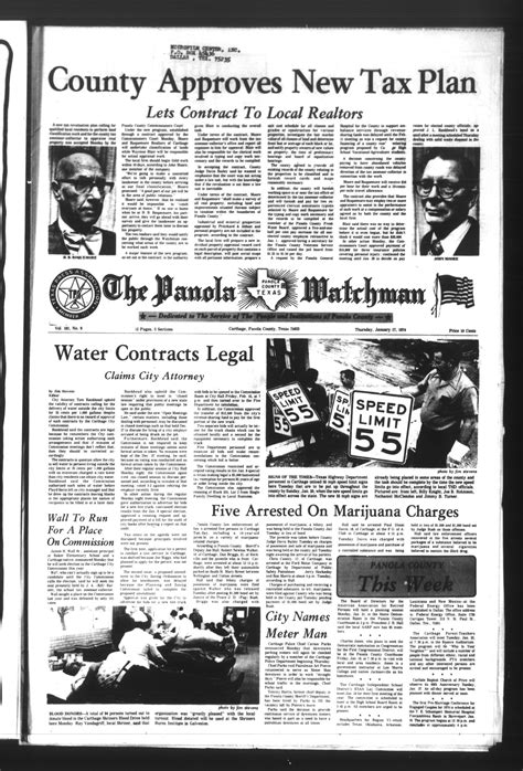 The Panola Watchman (Carthage, Tex.), Vol. 101, No. 9, Ed. 1 Thursday