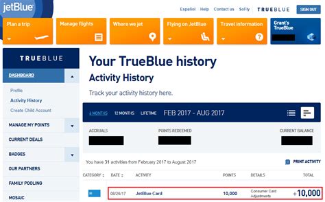 † plus, earn $100 back after you spend $2,000 in purchases on the card within the first 6 months of card membership. 5 Months Later, I Received 10,000 Bonus JetBlue Points from Barclays JetBlue Plus Credit Card Promo