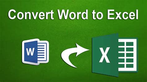 How To Convert Word Document To Excel Spreadsheet In Microsoft Office