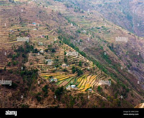 Chamoli Village On The Kumaon Hills Uttarakhand India Stock Photo Alamy