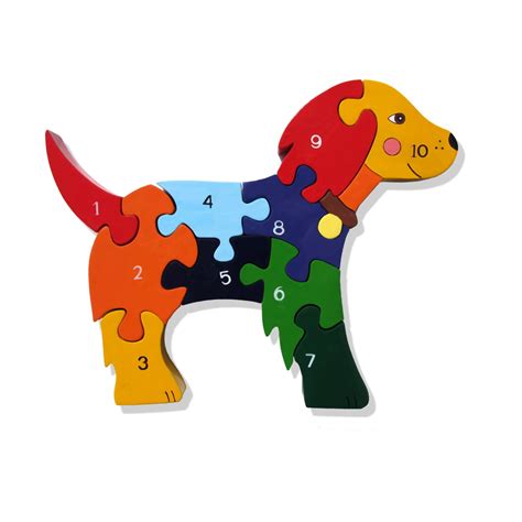 Alphabet Jigsaw Wooden Animal Puzzle In Elephantgiraffehorsedogcat