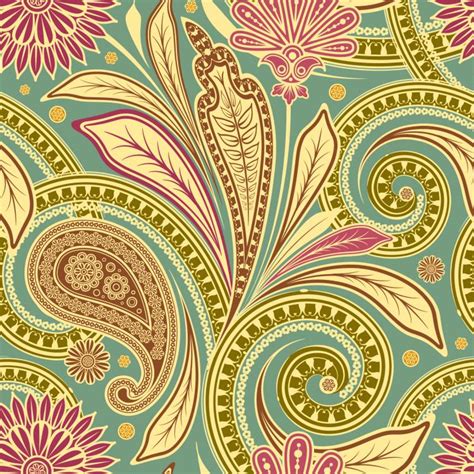 Vector floral 3d seamless pattern background. Beautiful background patterns vector Free Vector / 4Vector