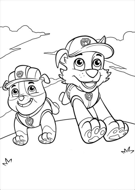 Dibujos Para Colorear Paw Patrol Imprimible Gratis Para Los Niños Y