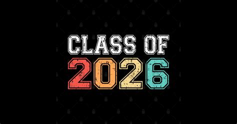 Class Of 2026 Graduation Retro Vintage Class Of 2026 Sticker