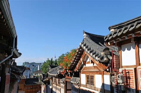 Bukchon Hanok Village In Seoul Stock Image Image Of House Cultural