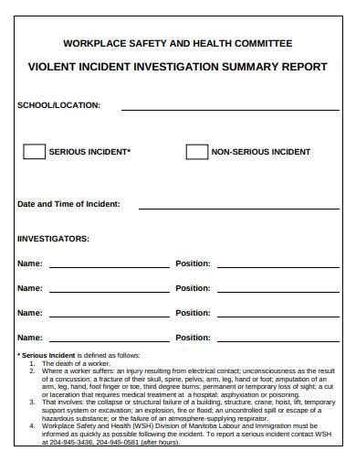 Investigation Report Examples Format Pdf Examples Vrogue Co