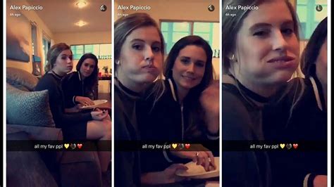 Shannon Beveridge And Cari Fletcher On Alex Papiccios Snapchat Shannon