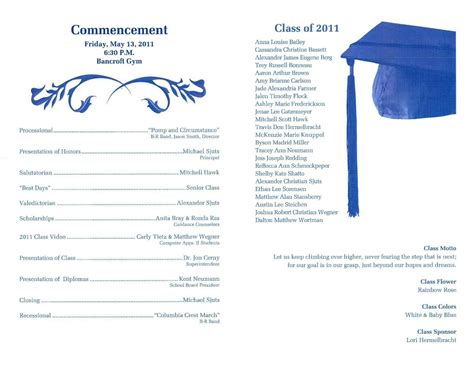 A template will also helps others to quickly update the program with minimal guidance. Graduation Program Template | merrychristmaswishes.info