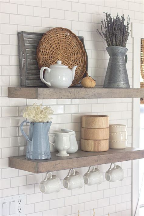 To make the most use of open shelves, stack plates and even teacups and saucers. Pin on DESIGN | Kitchen