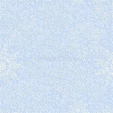 Snowflakes Seamless Pattern Stock Vector Illustration Of January