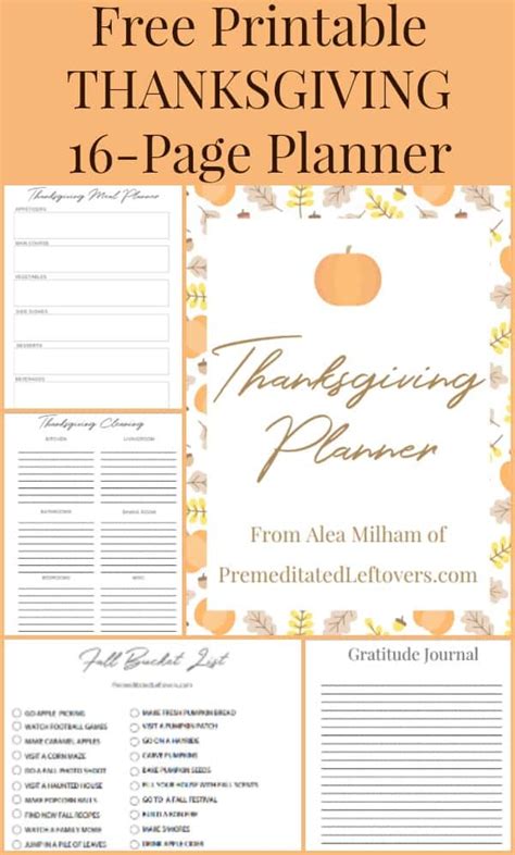 Personalize and print a warm thanksgiving greeting to spread some thanks this holiday. Thanksgiving Planner - Free Printable Planning Pages