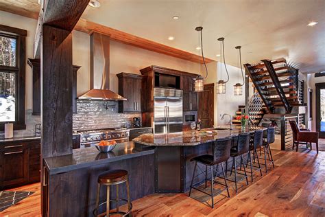 277 Two Cabins Drive Kitchen Rustic Kitchen Denver By