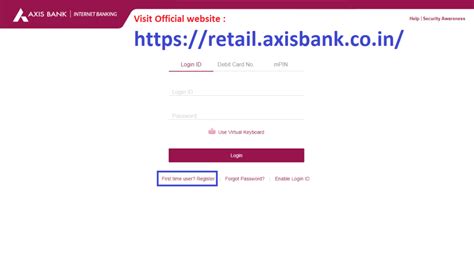 You can find your login id on your cheque book or the welcome letter. Axis Bank Net Banking Registration | Axis Bank Internet ...