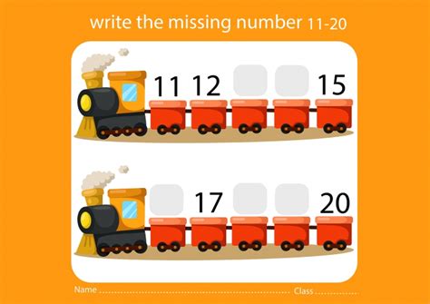 Missing Numbers: 11-15 Worksheets | 99Worksheets