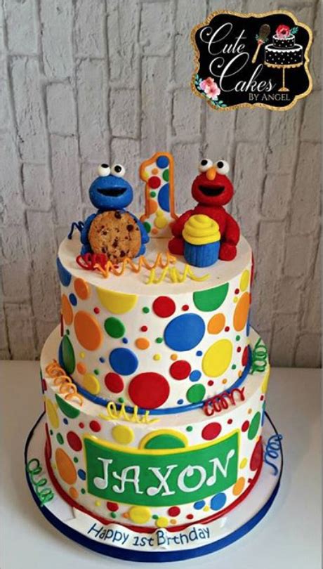 Baby Sesame Street Birthday Cake Printable Birthday Cards