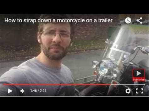If you tie down your motorcycle the way i'm about to show you, it drastically decreases the need for a fork saver. How to strap down a motorcycle on a trailer: TANK STRAPS ...