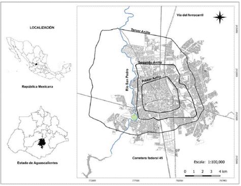 Aguascalientes dividida una ciudad media mexicana y su evolución