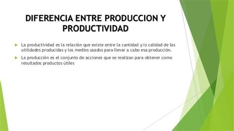 Produccion Y Productividad