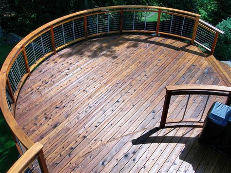 Heartwood is cut from the center of the tree and is considerably denser, whereas sapwood is the softer material on the outside of the tree. Western Red Cedar as a Deck Material