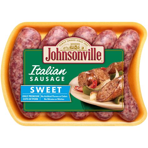 Johnsonville Sweet Italian Sausage 5 Links 1 Lb 3 Oz Fresh