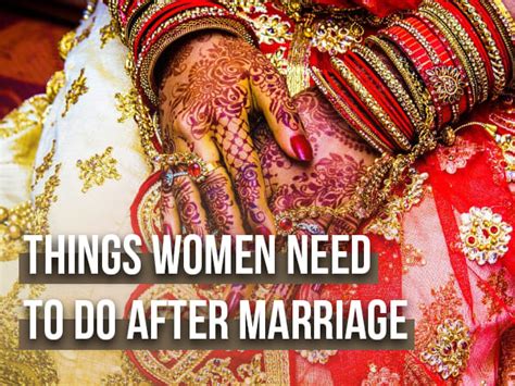 10 important things women need to do after getting married