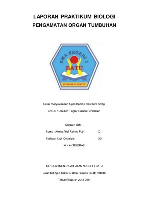 Contoh Cover Tugas Sekolah - Aneka Macam Contoh