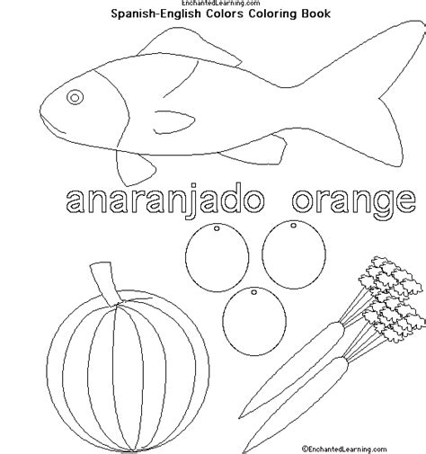 Colors In Spanish Orange Anaranjado Spanish
